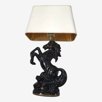 Lampe cheval cabré années 60