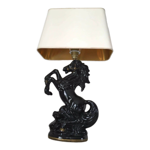 Lampe cheval cabré années 60