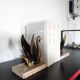 Serre-livres cygnes art déco