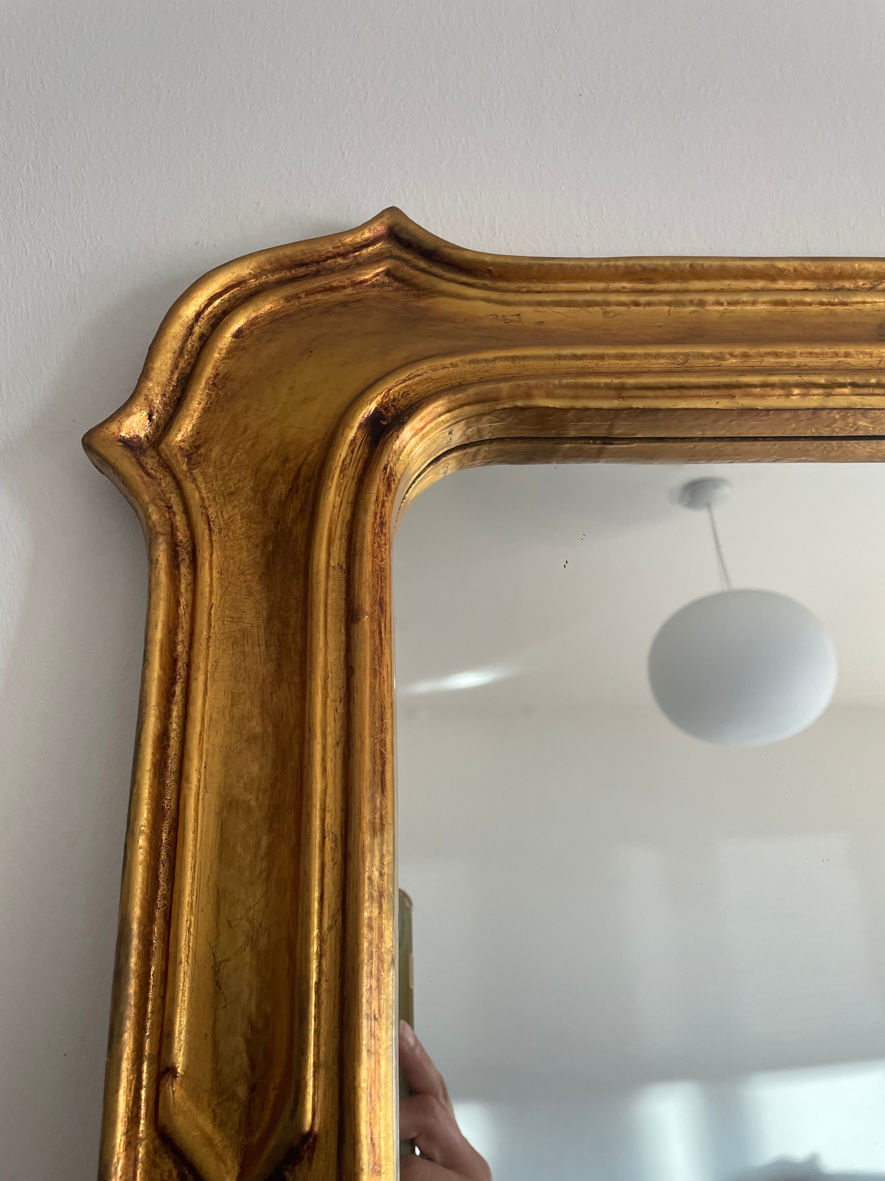 Large Italian golden mirror