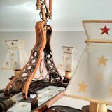 Rectangular chandelier 8 petitot