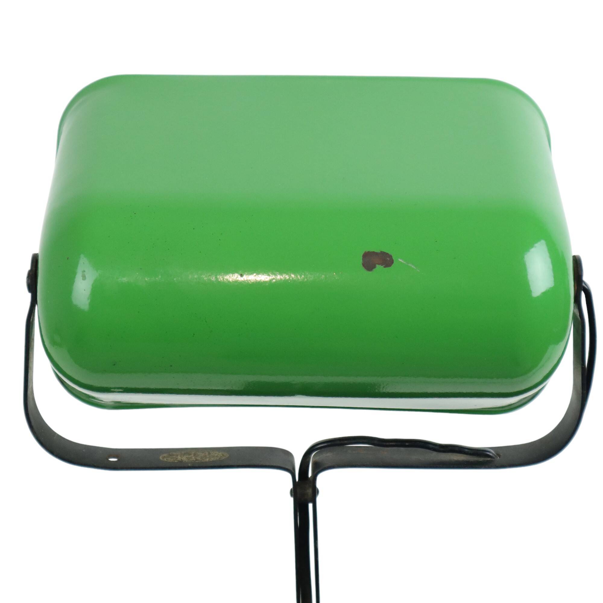 Art Deco Desk Lamp Notary Lamp Erpe Model 52 Enamel Shade Green