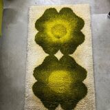Vintage 70's pure wool velvet rug