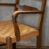 Fauteuil avec assise tissée, Danemark 1930