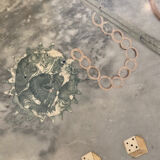 Italian marble painted with pistols and daggers from the NATO