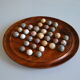 Solitaire game in exotic wood and semi-precious stones