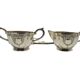 Pop art sugar bowl and milk jug, Sweden, 1960s, set of 3