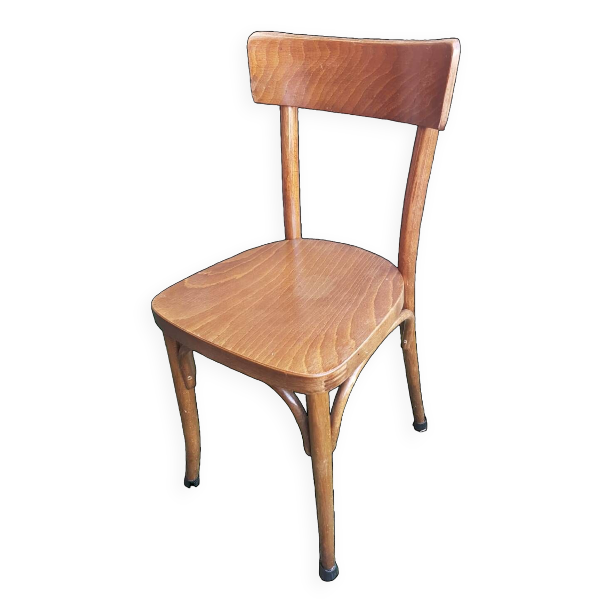 Old vintage Baumann style bistro chair in wood