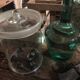 Confectioner jar made of antique glass