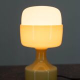 Lampe de table en verre du milieu du siècle par Karel Volf, années 1970