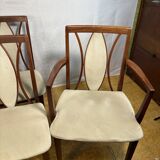 Set of 6 Mid-Century Retro Vintage Teak Dining Chairs by GPlan, 1970