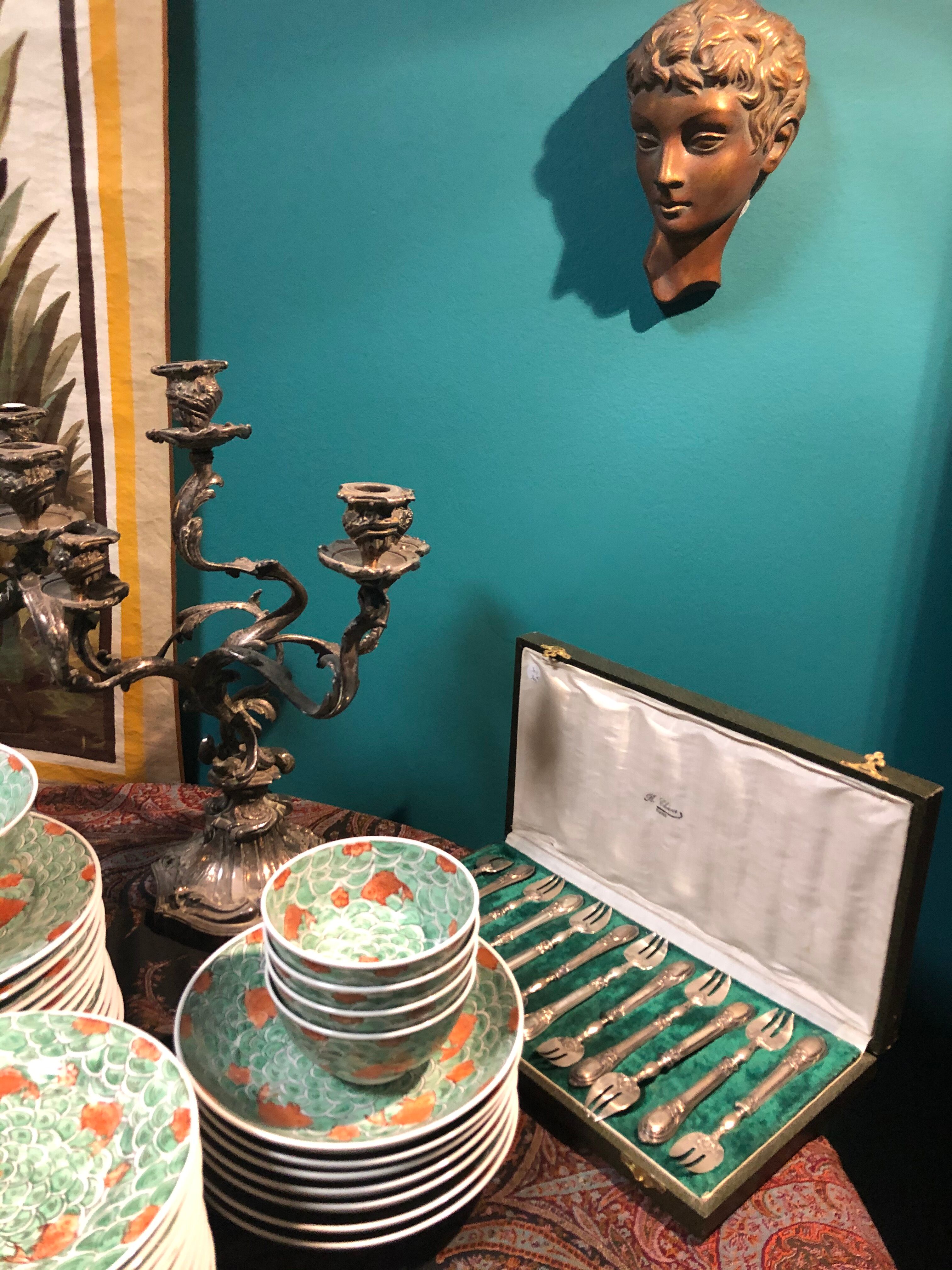 12 silver dessert forks