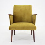 1960s Refurbished Beech Armchair, Czechoslovakia