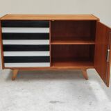 U-458 black and white sideboard by Jiri Jiroutek for Interier Praha