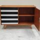 U-458 black and white sideboard by Jiri Jiroutek for Interier Praha