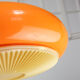 Mid-century acrylic italian orange pendant lamp