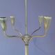 Four-fire retro brushed brass lamppost, 30-40s