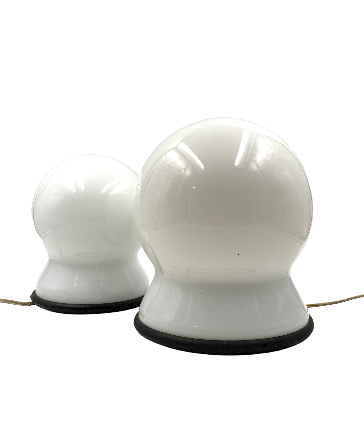 Sergio Asti, Set of 2 "Scafandro" Table Lamps, Candle, Italy 1970s