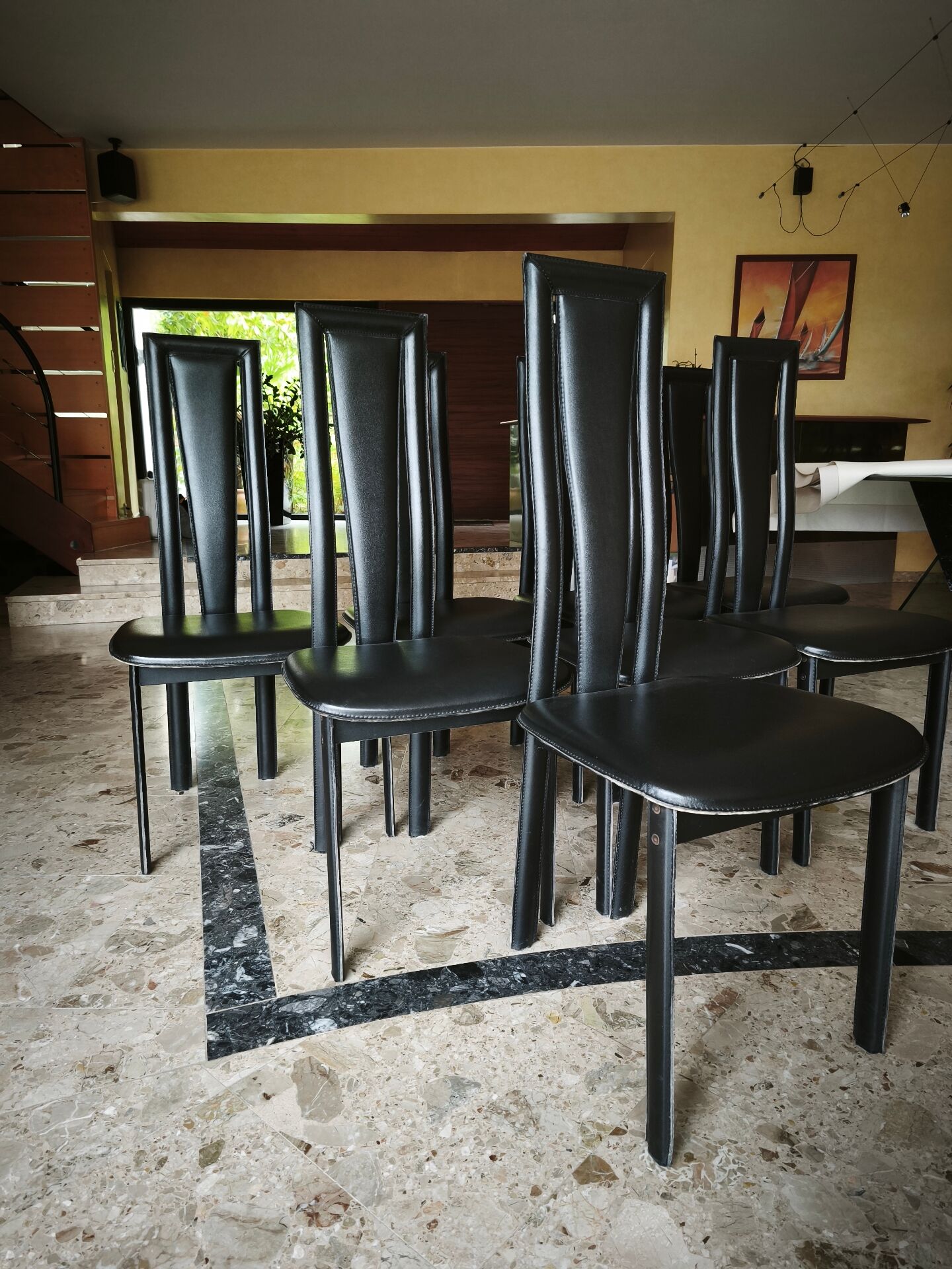 Chaises pl2 roche bobois x8