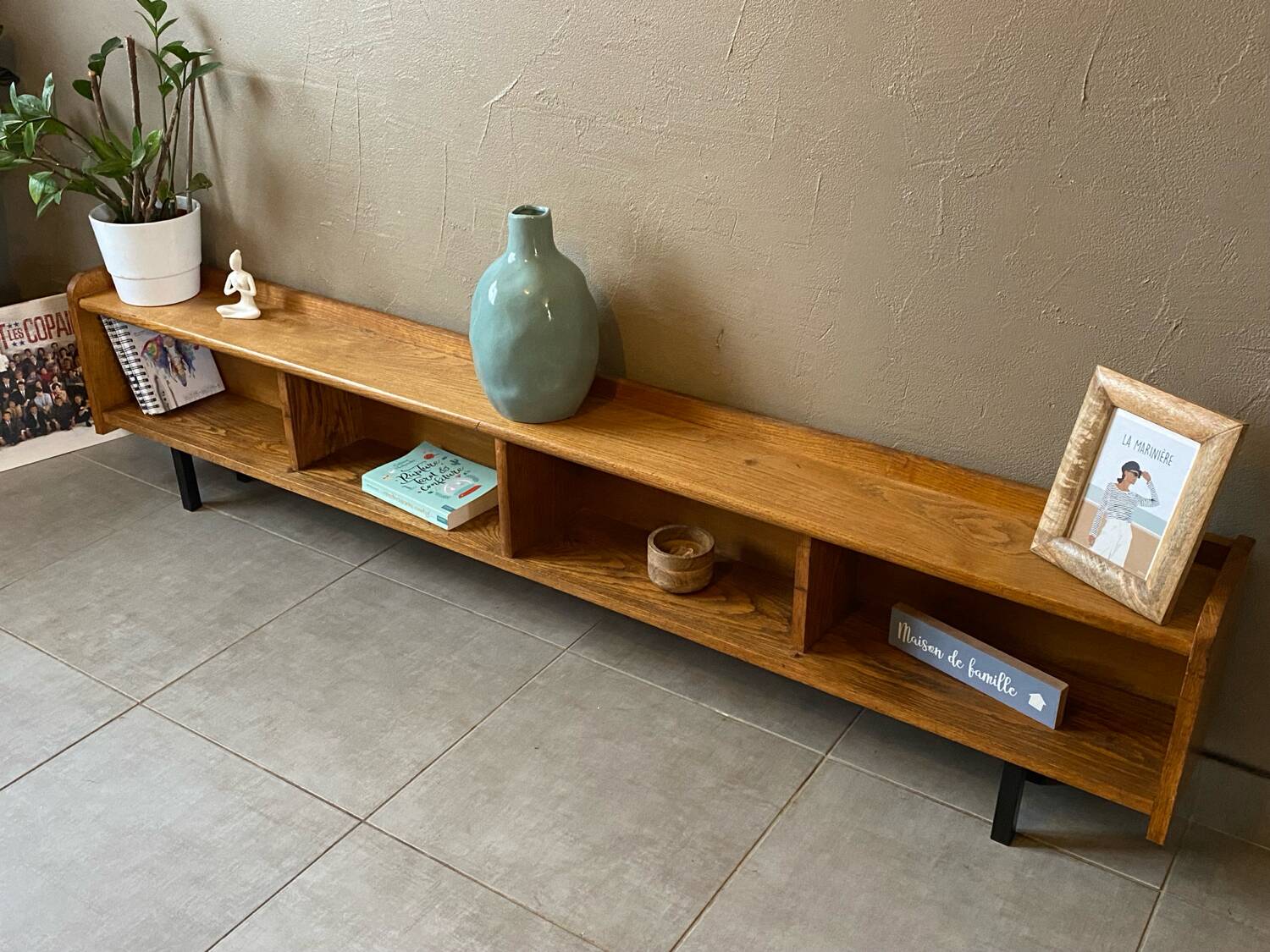 Vintage wooden sideboard (shallow)