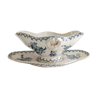 Gravy boat Gien Chardons