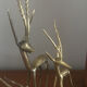 Gazelle or Antelope brass statues