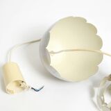 Small 1960s Space Age pendant lamp by Doria made of aluminum and metal