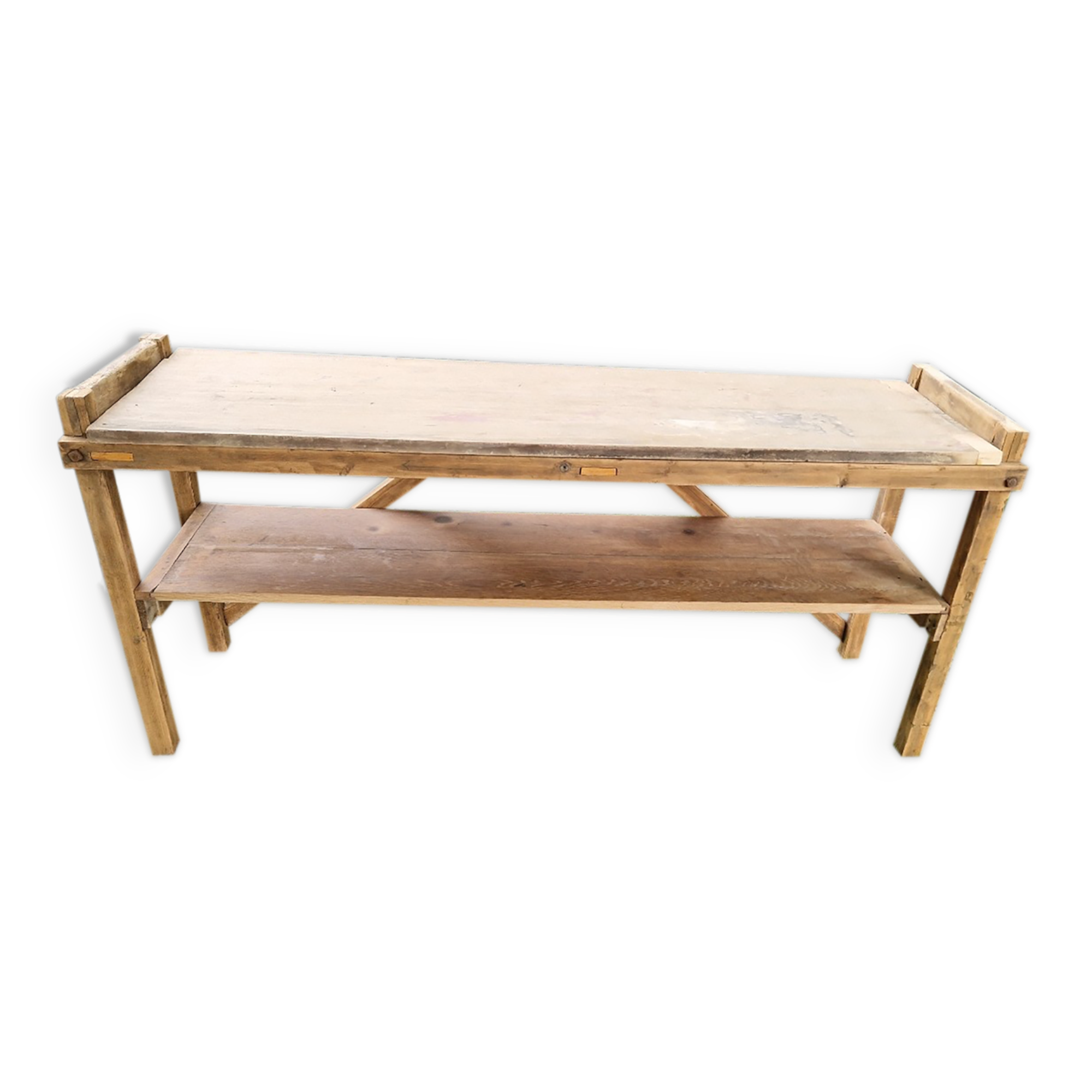 Raw wood console