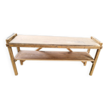 Raw wood console