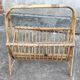 Vintage rattan magazine door