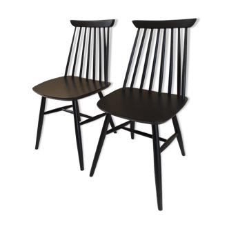 Paire de chaises scandinaves 1950