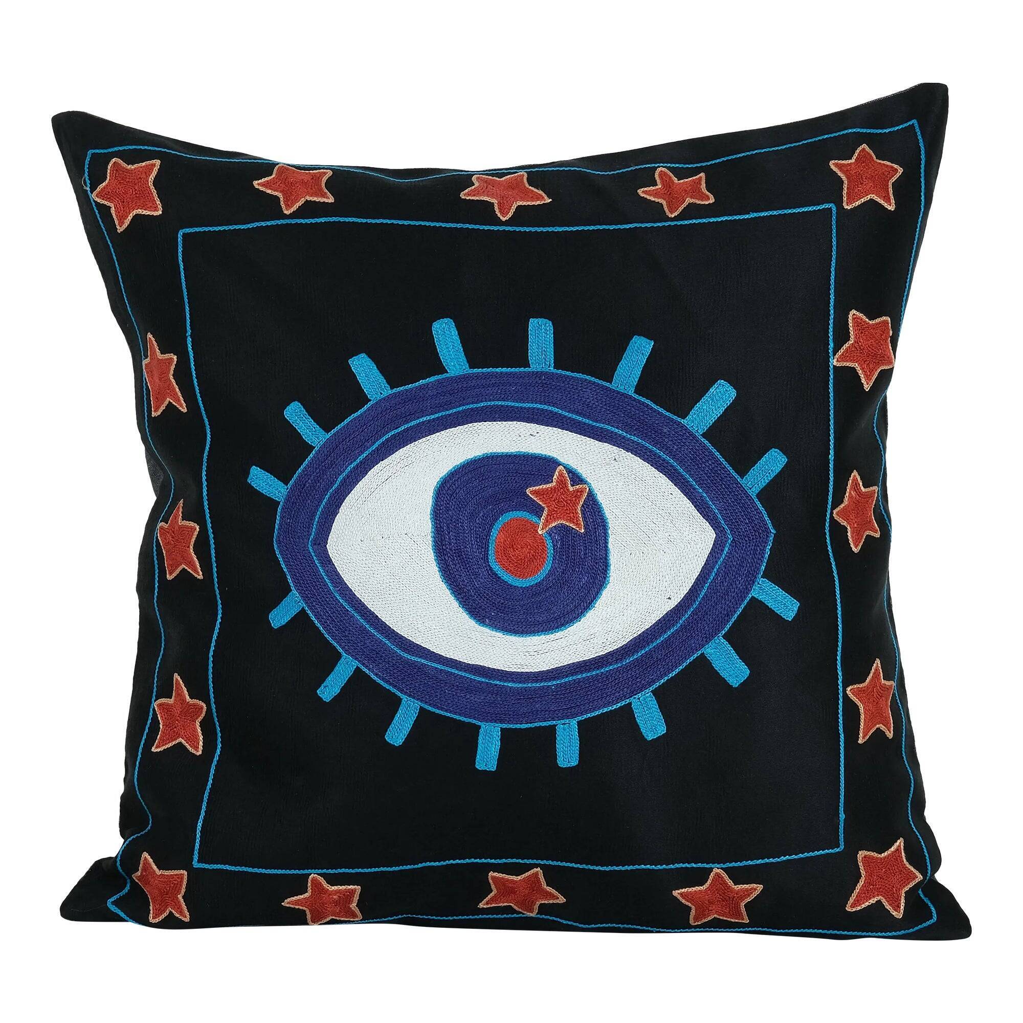 Vintage embroidered cushion cover 51x51 cm
