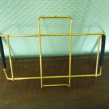 Aperitif servant, sauce, with 3 glass ravines and gold metal support - Design - 60s