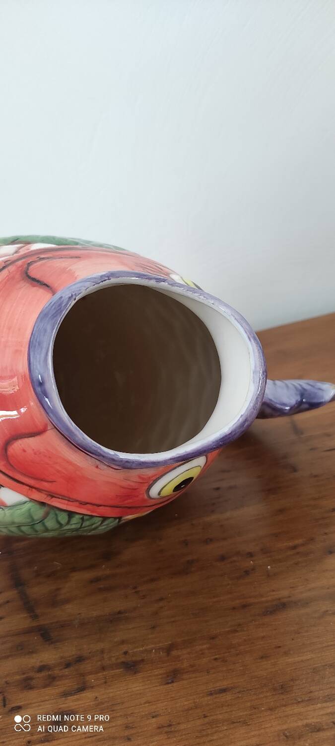 Ceramic fish carafe
