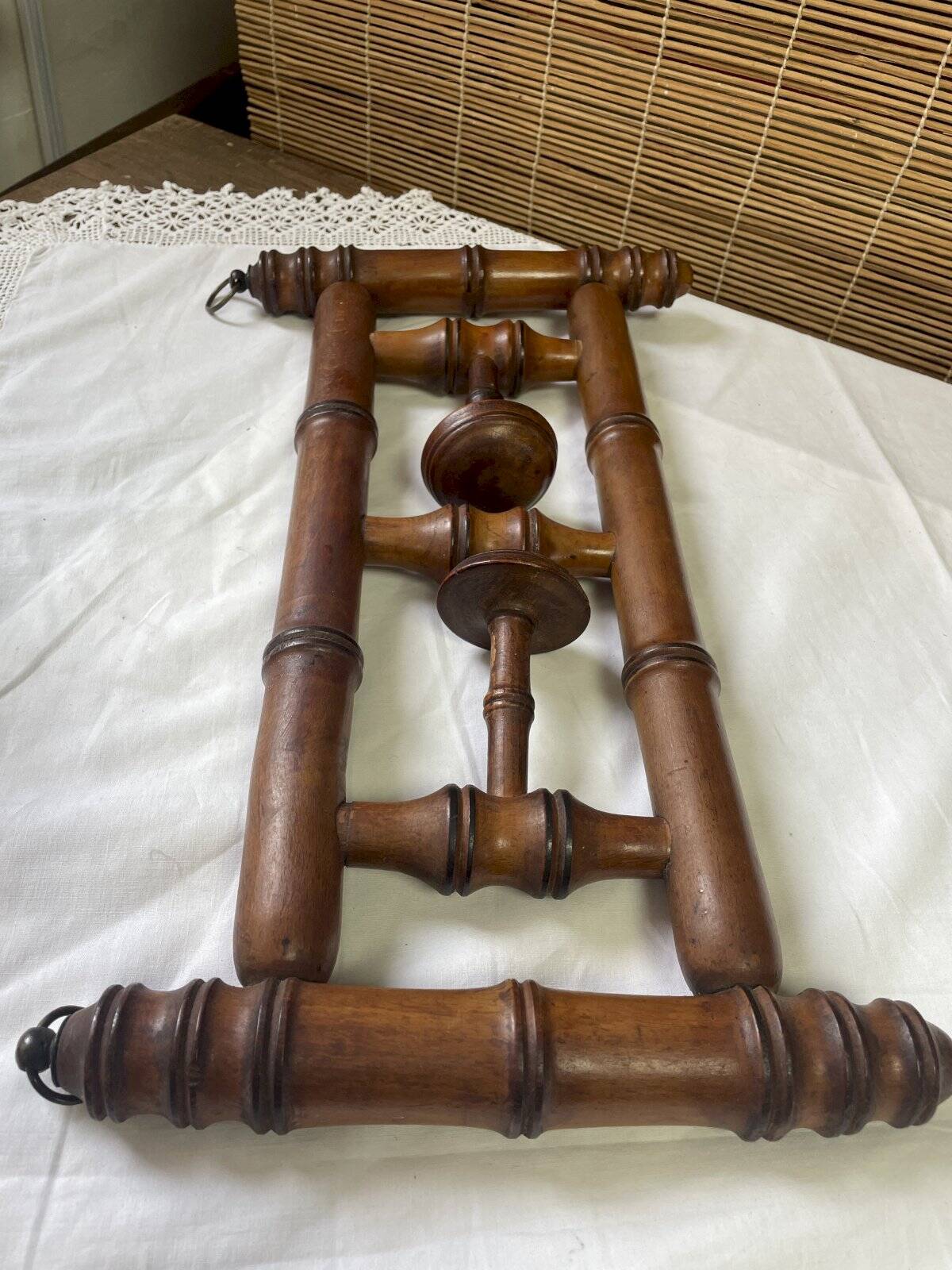 Antique retractable coat (hat) rack