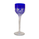 Verre à pied Roemer cristal Saint Louis bleu cobalt