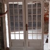 Double-sided window door