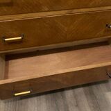 Commode vintage avec vitrine