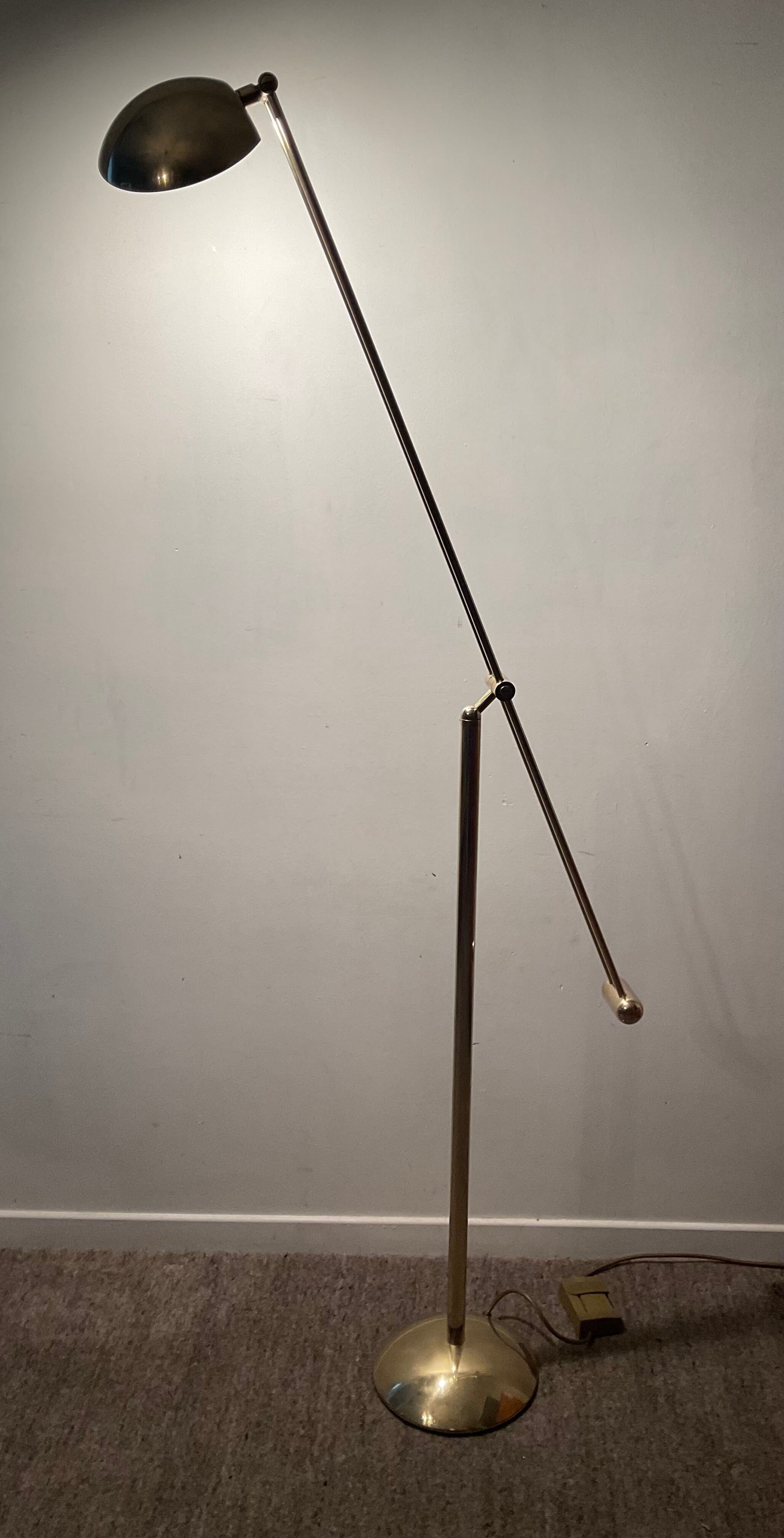 Brass reading lamp 70s