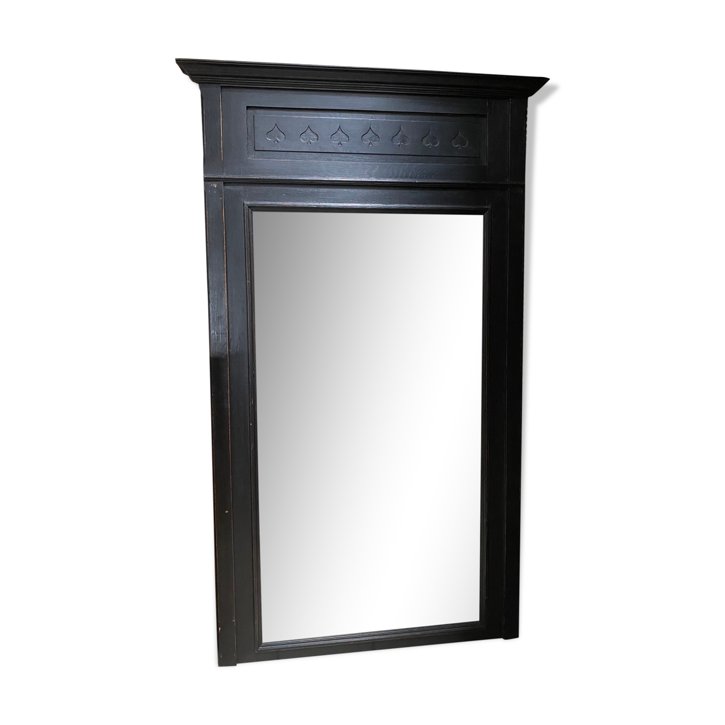 Old XXL mirror in carved wood