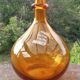 Demijhon or amber blown glass