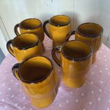 Vintage orange mugs 70s