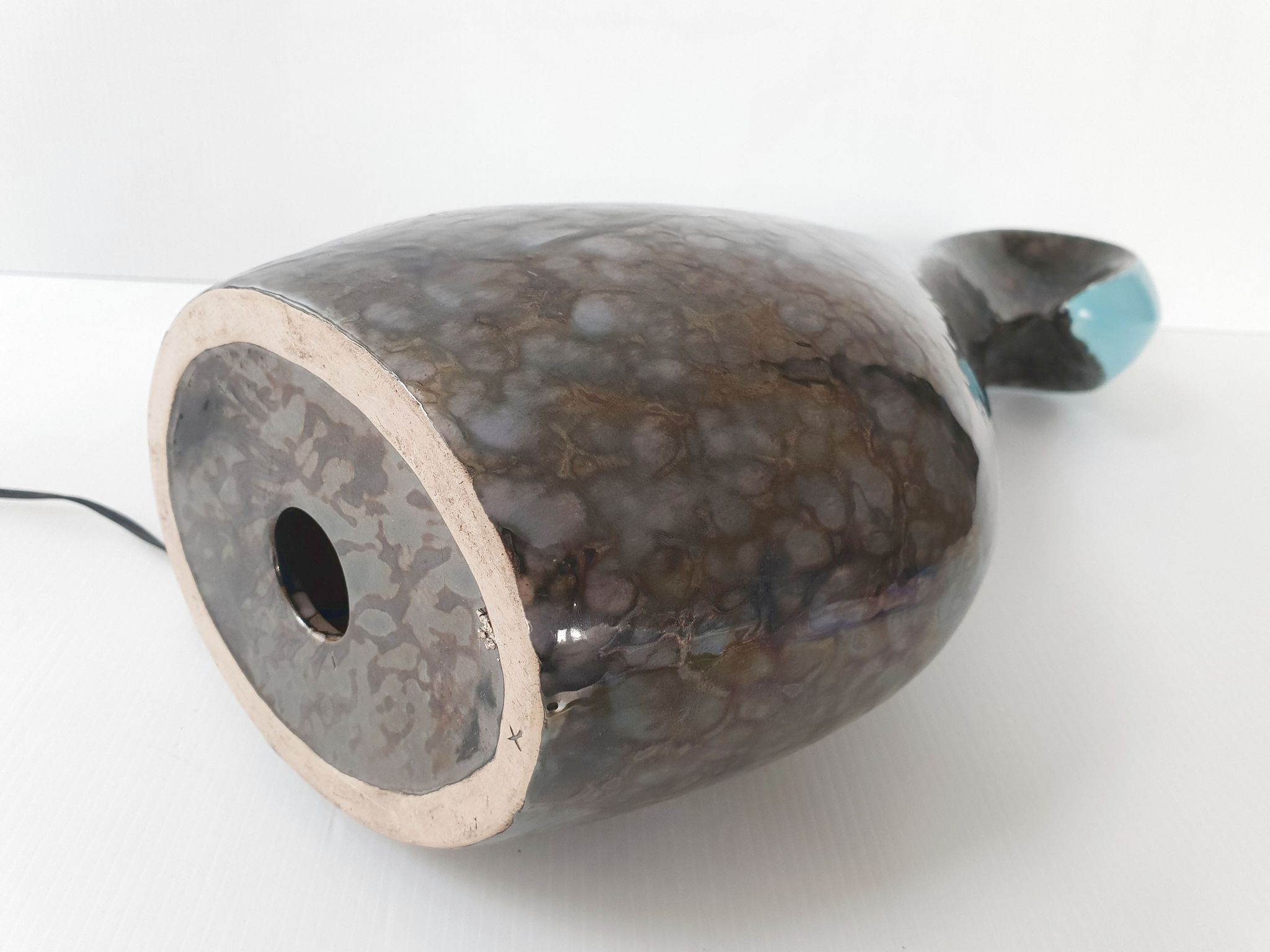Vintage 1950 ceramic lamp foot