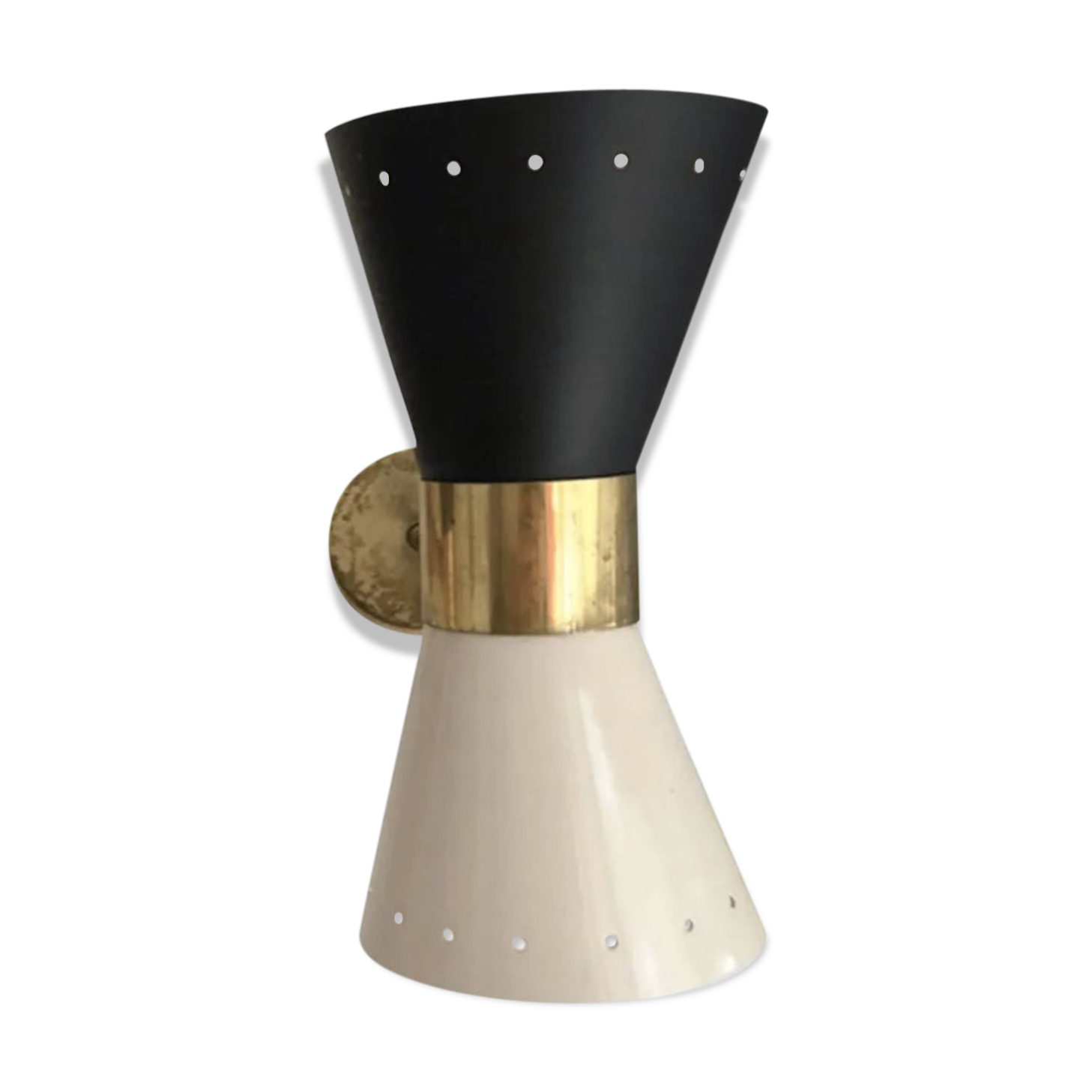 Wall sconce in the style of italian creations of the 50