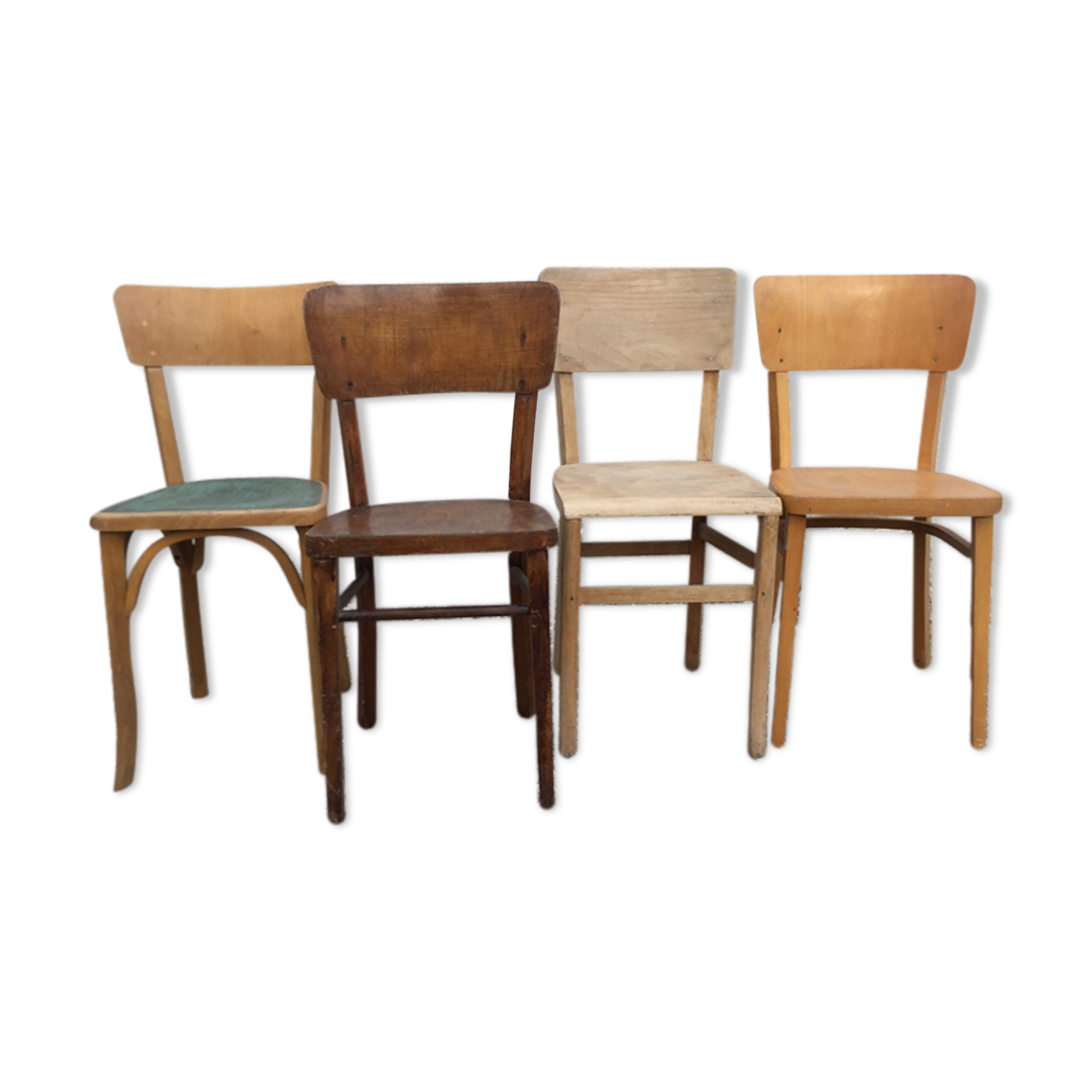 Set de quatre chaises Thonet, Bauman et Luterma