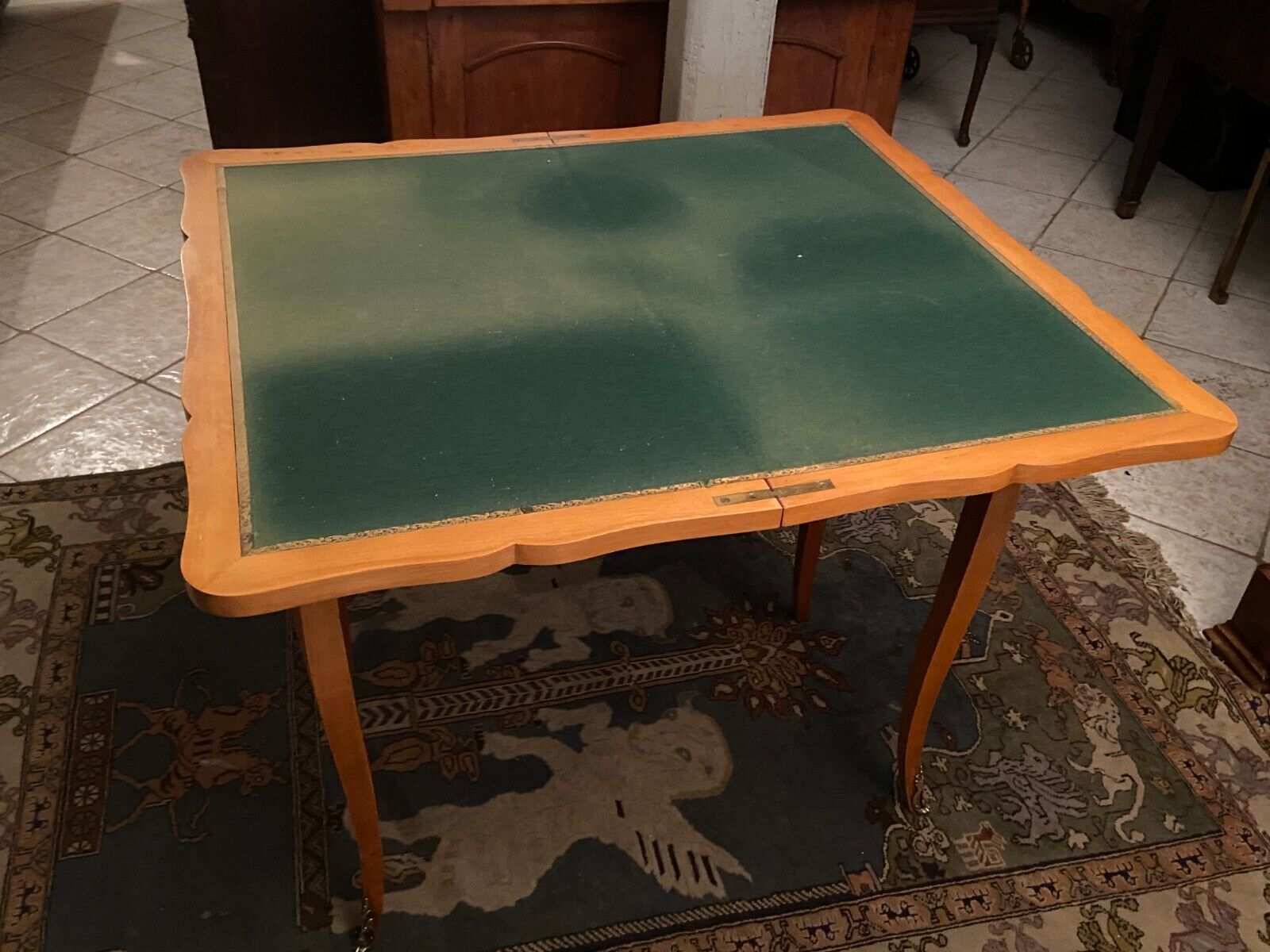 Game table console sofa back to a drawer tray wallet Louis XV