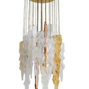 Vintage bicolour Murano glass ceiling lamp by Carlo Nason for Mazzega, 1970s