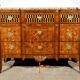 Rosewood and Mahogany chest of drawers, Louis XV / Louis XVI Transition style – Late 19th century