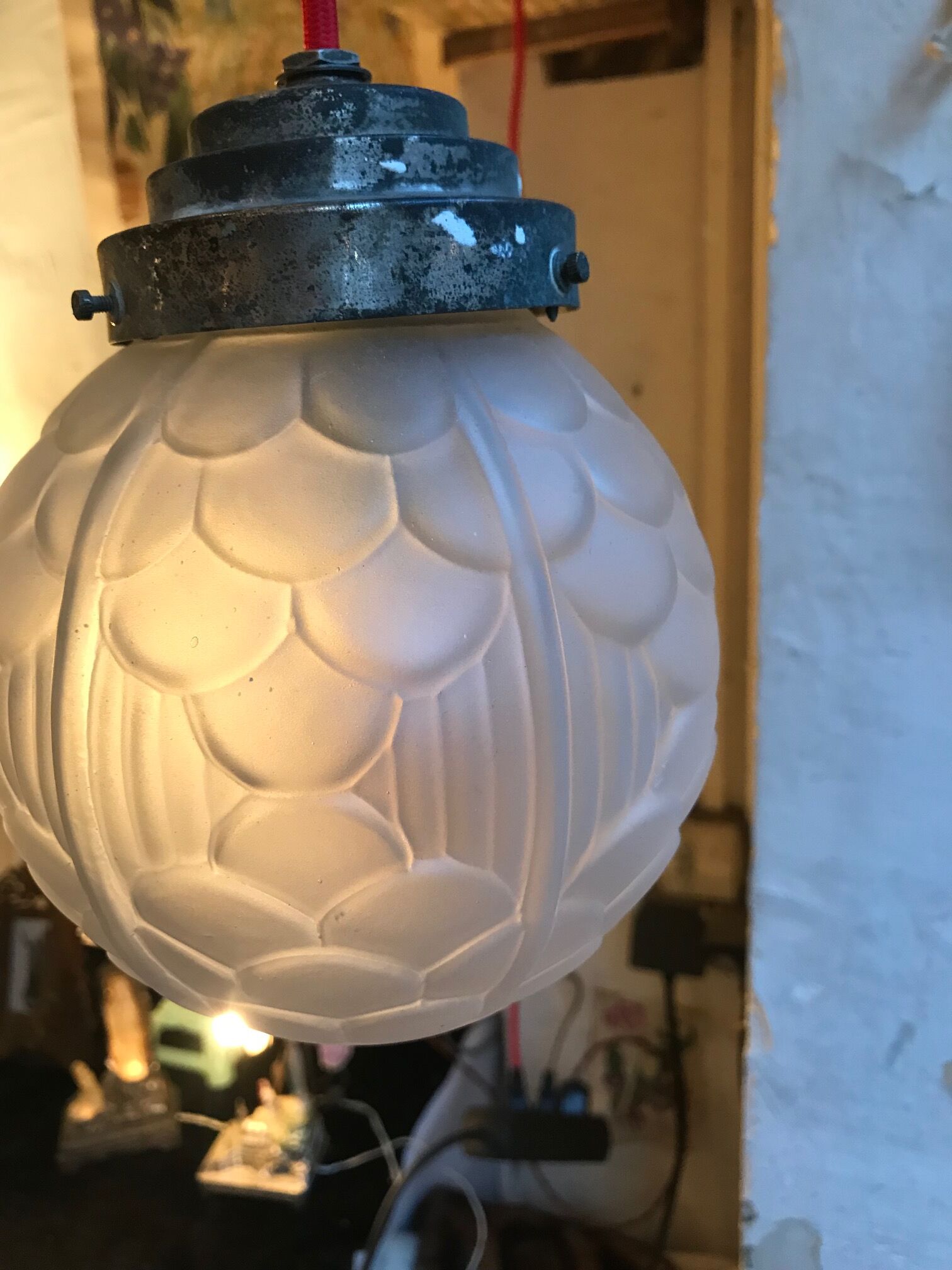 Lamp ball art deco