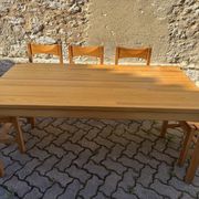 Hongisto table and 5 chairs – Ilmari Tapiovaara, 1970s